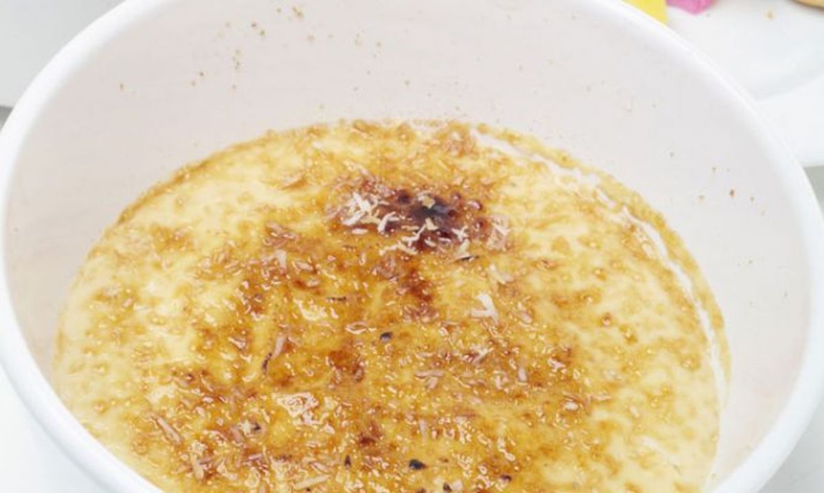 crema de foie con mango y cacahuetes