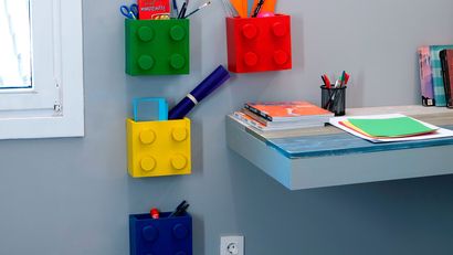Cubiletes modulares de Lego