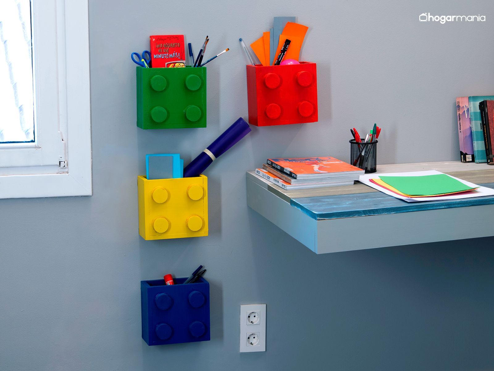 Cubiletes modulares de Lego