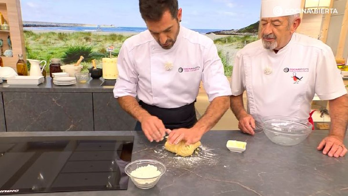 Primer amasado de la receta