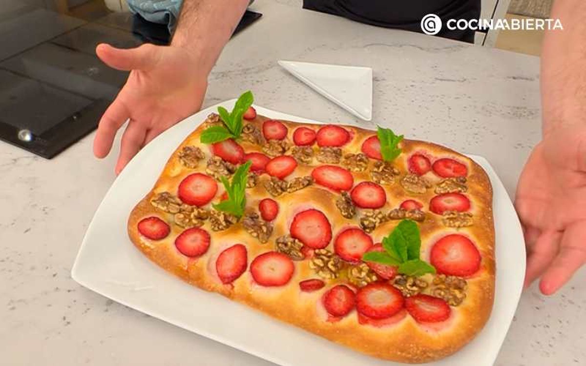 Sirve la focaccia dulce