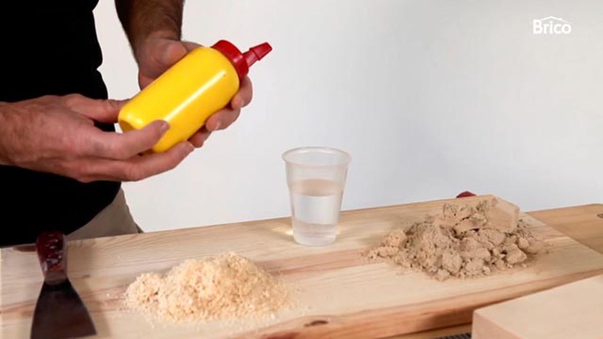 Cómo hacer masilla para tapar las fijaciones en madera materiales