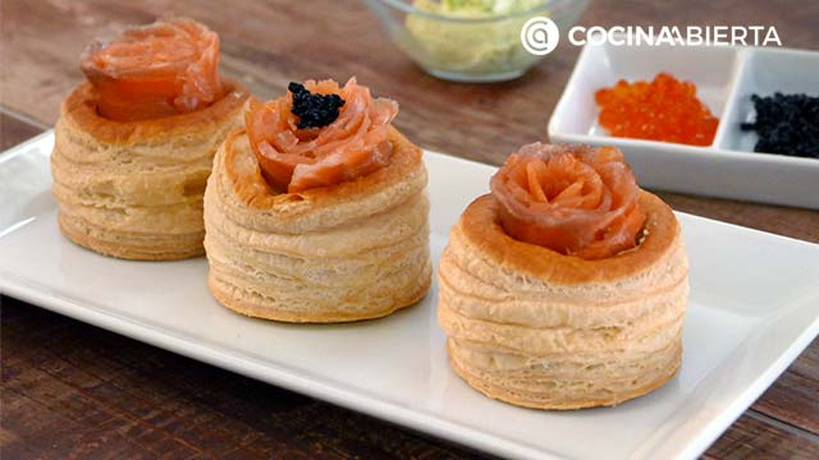 volovanes salmon ahumado