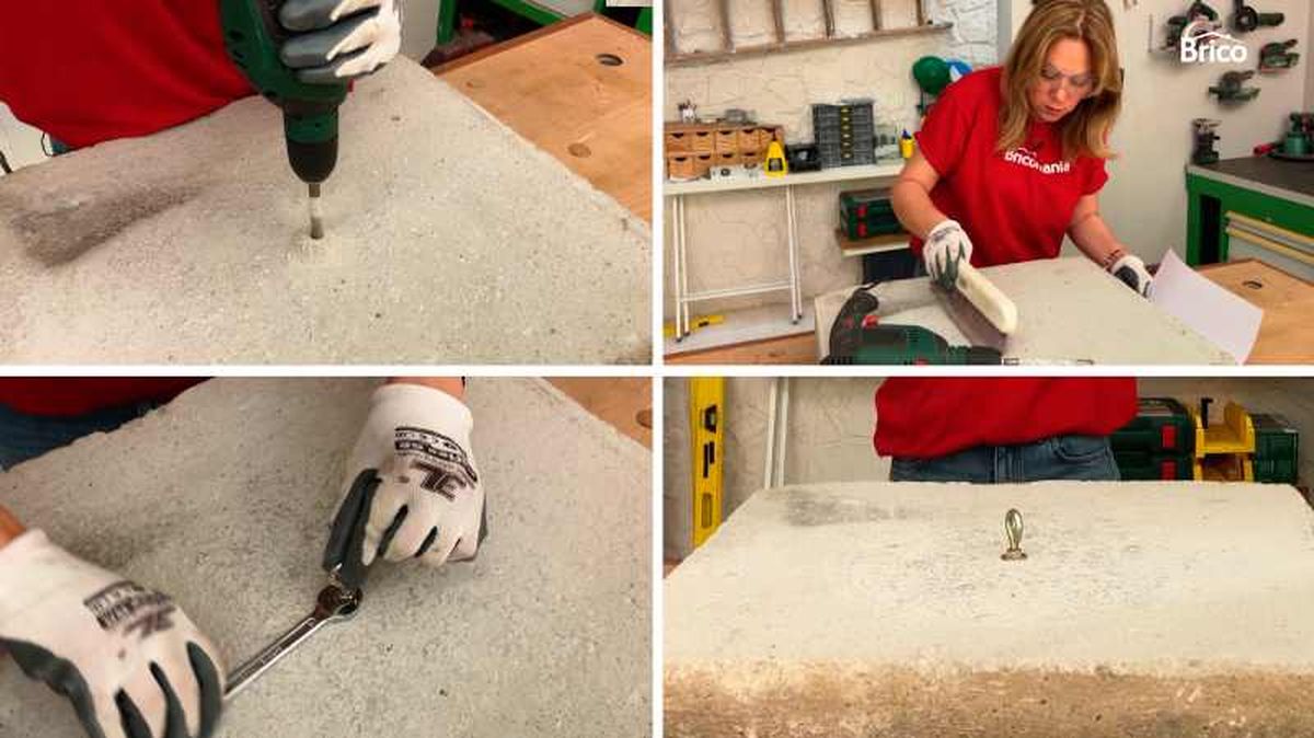 Taladrar a baja velocidad hasta conseguir una hendidura y aumentar la velocidad