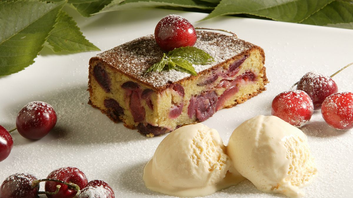 Cerezas al horno