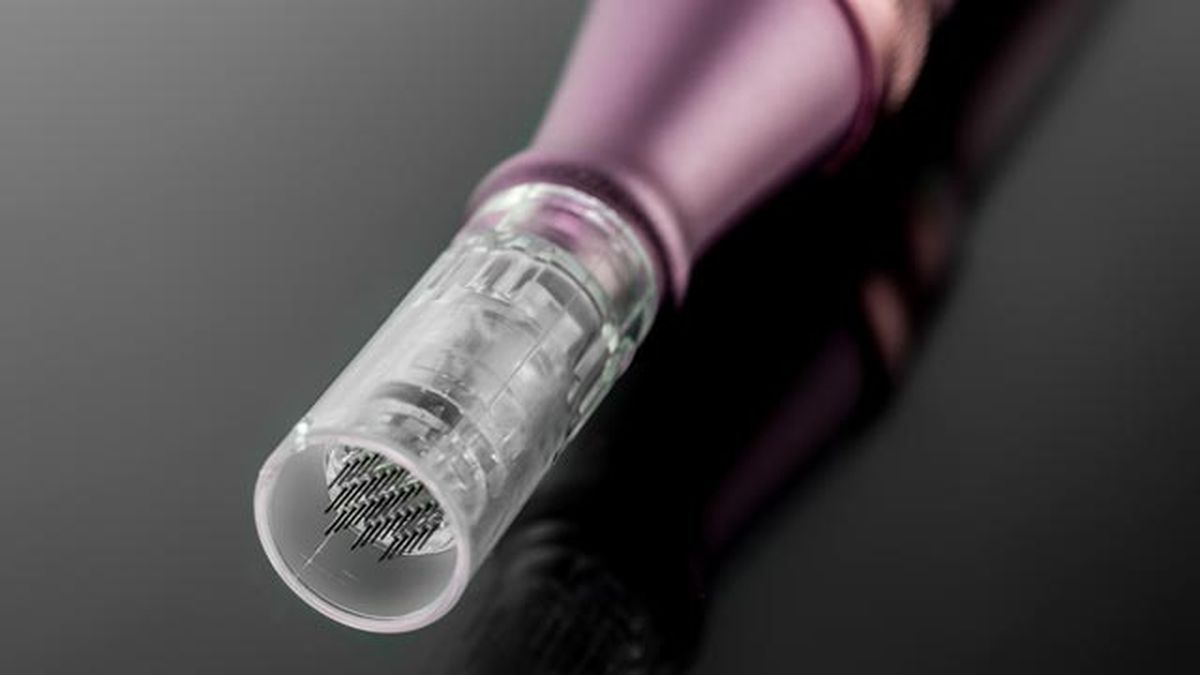 Microneedling facial dermopen aparato
