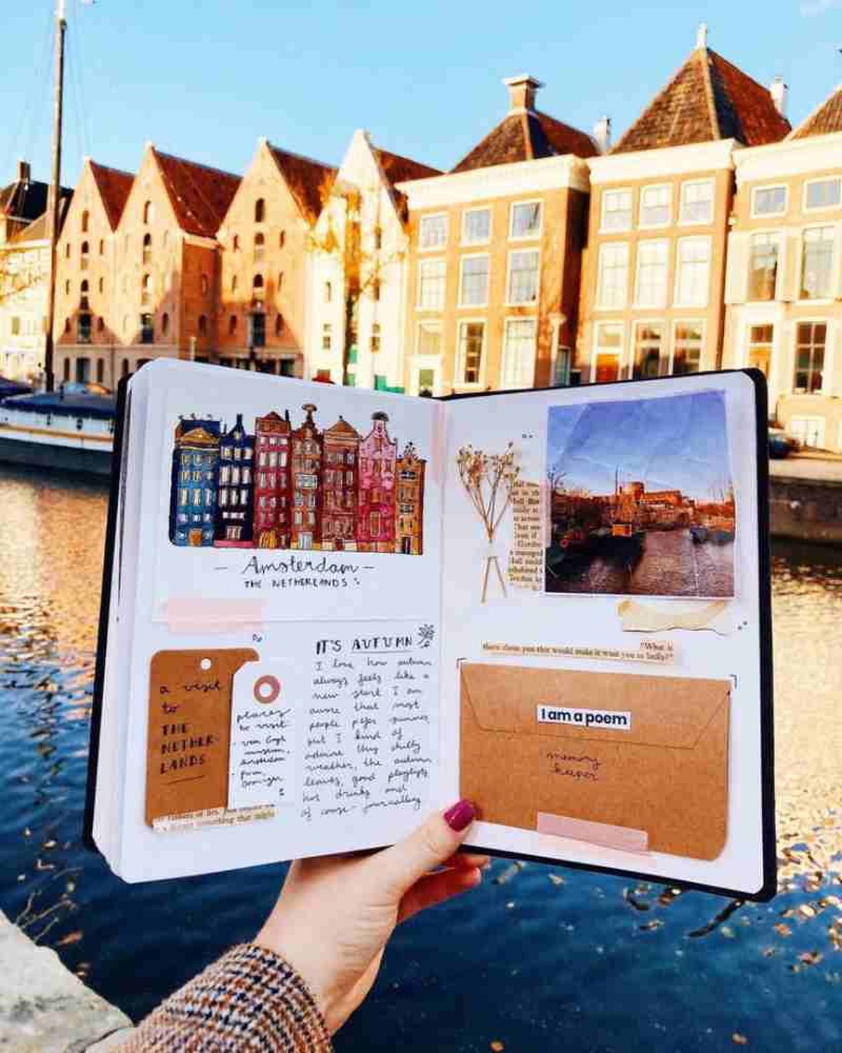 Cuaderno de viaje creativo y personal / Imagen: Pinterest