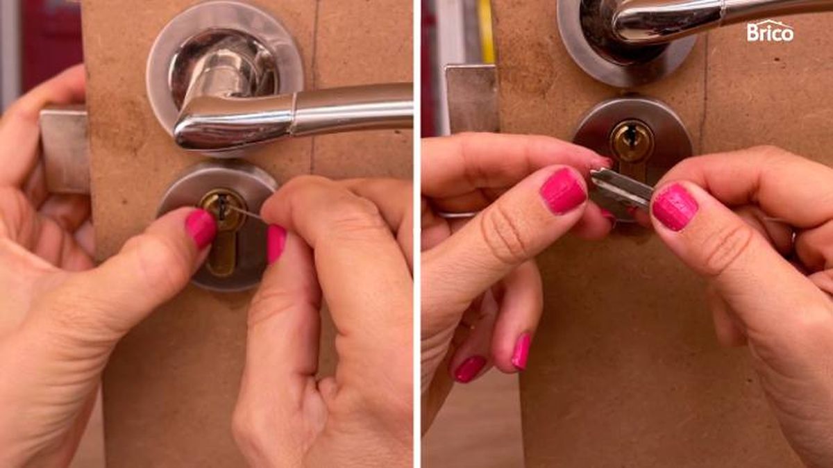bricomania como sacar una llave partida de una cerradura 1
