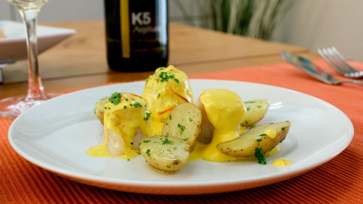 Receta de popietas de gallo al azafrán   paso 7