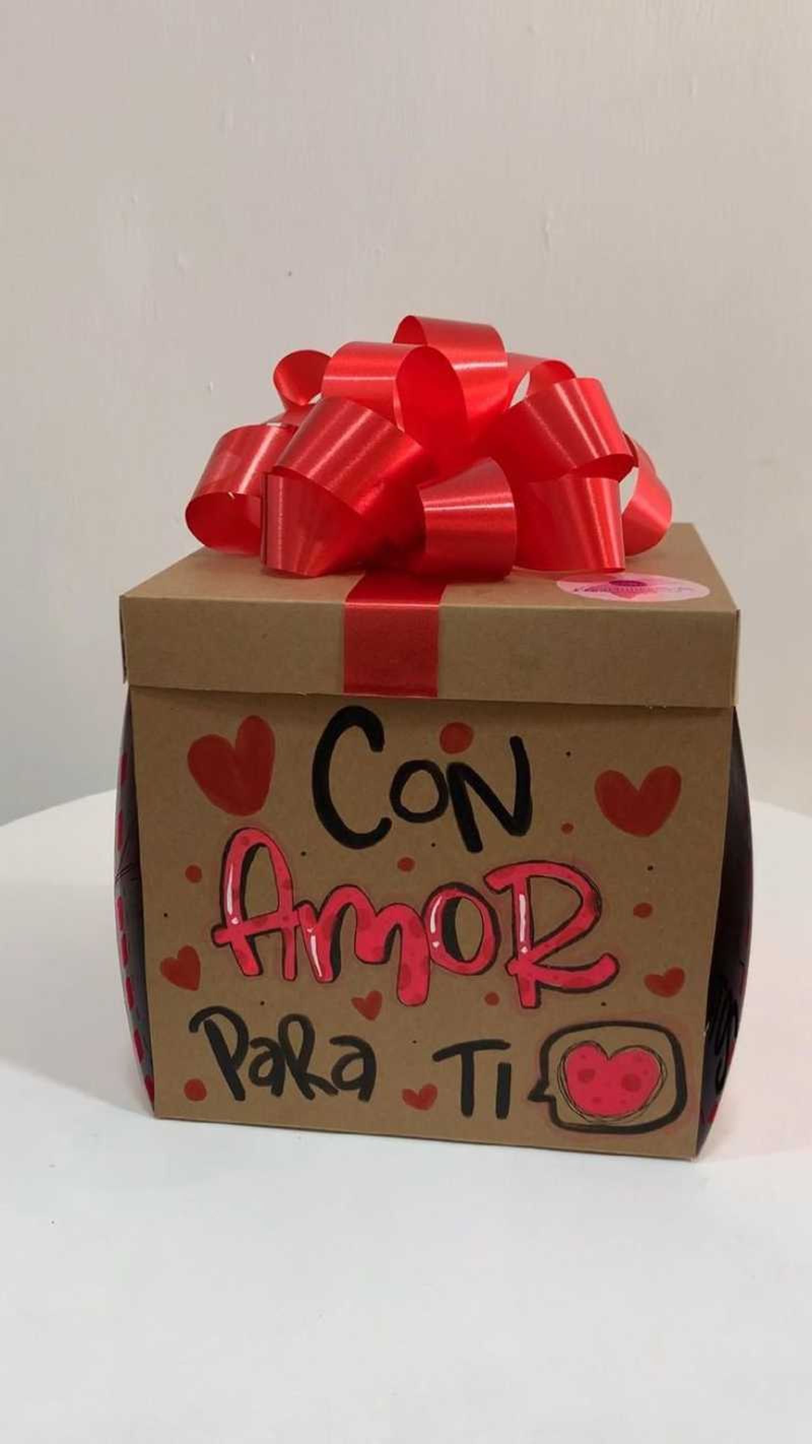 Caja explosiva para San Valentín.