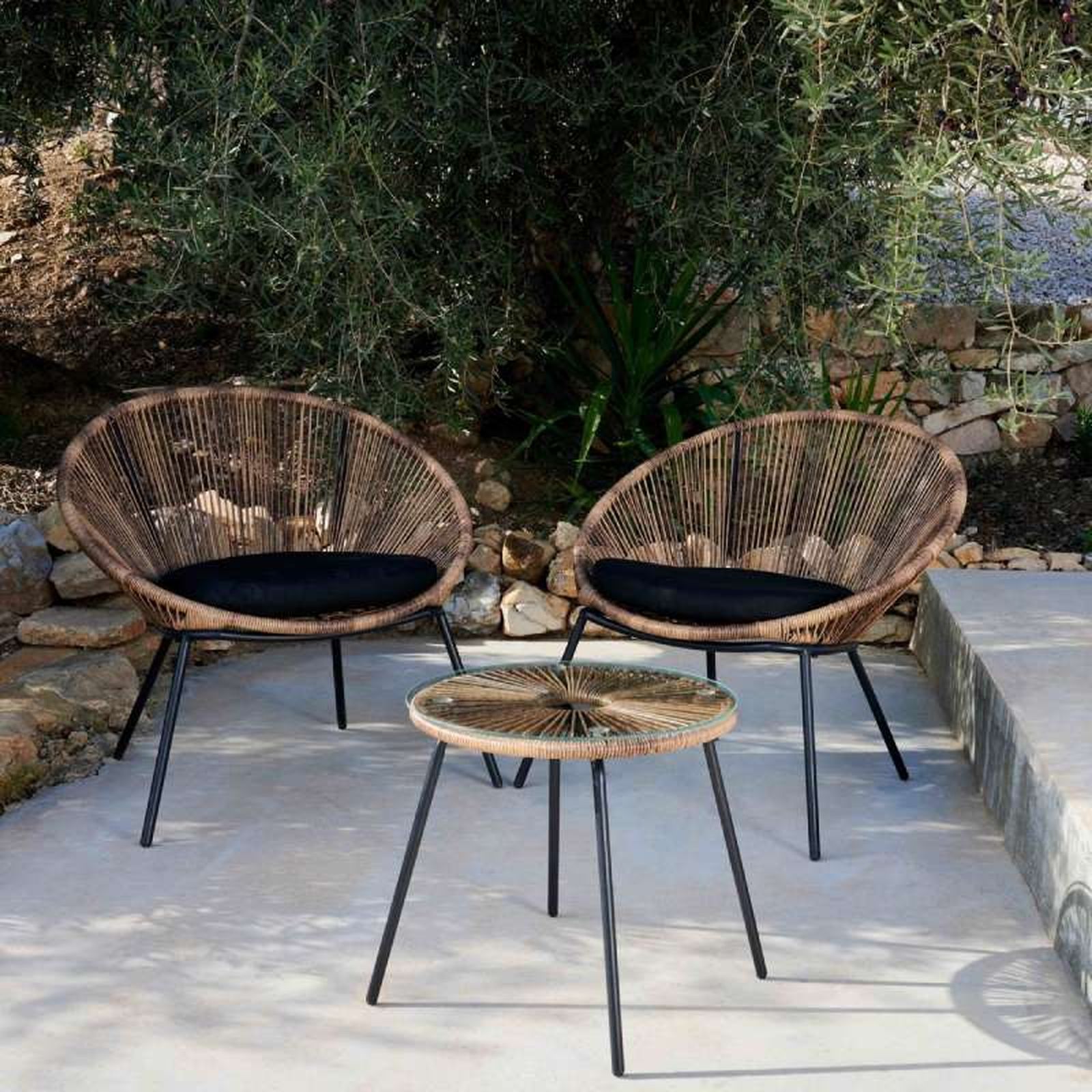 Conjunto de muebles de exterior Papayo & Acapulco. Conjunto de muebles de exterior Papayo & Acapulco.