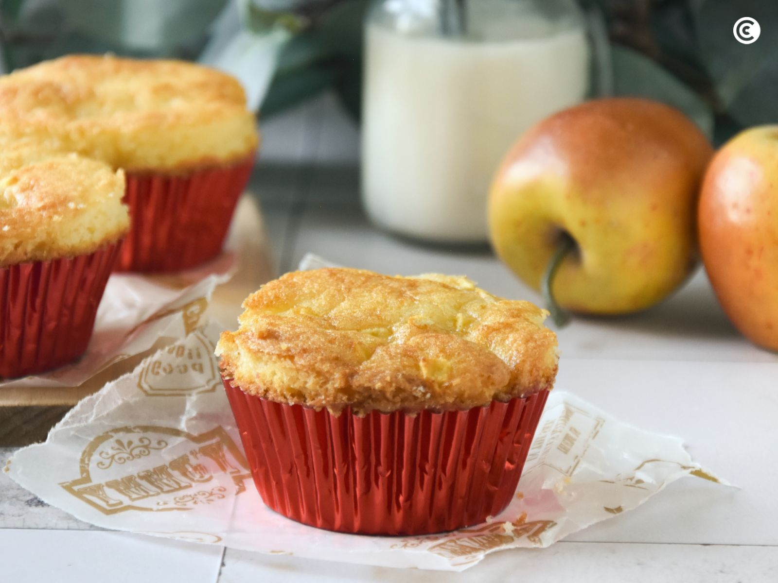 Receta de magdalenas de manzana