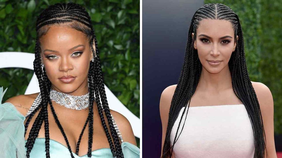 trenzas africanas famosas kim kardashian rihanna