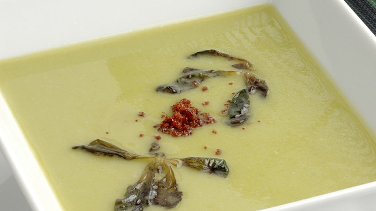 Sopa fría de guisantes