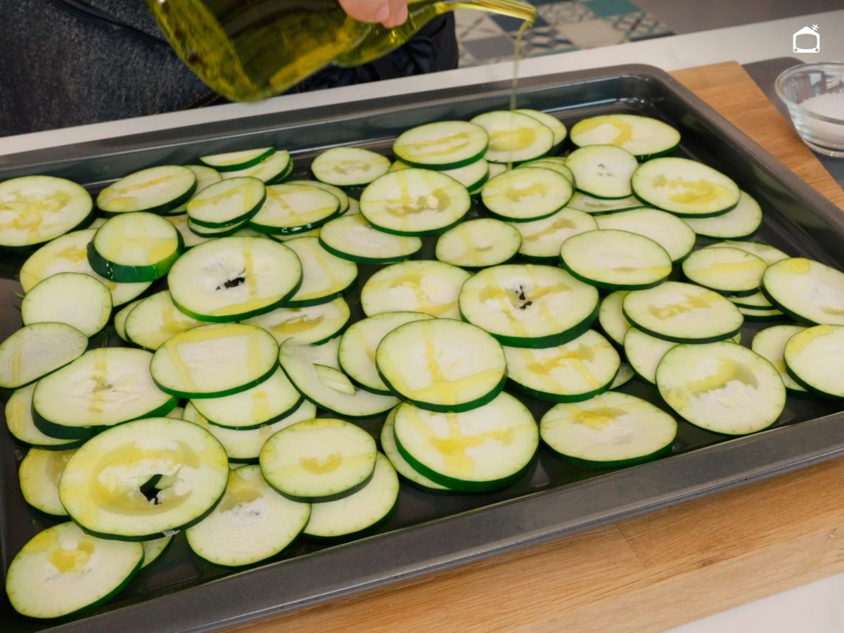 Cocina el calabacín en el horno para que suelte el agua