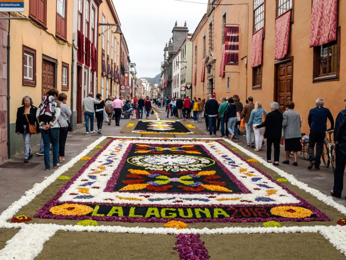 Alfombras florales del Corpus Christi en San Cristóbal de La Laguna.