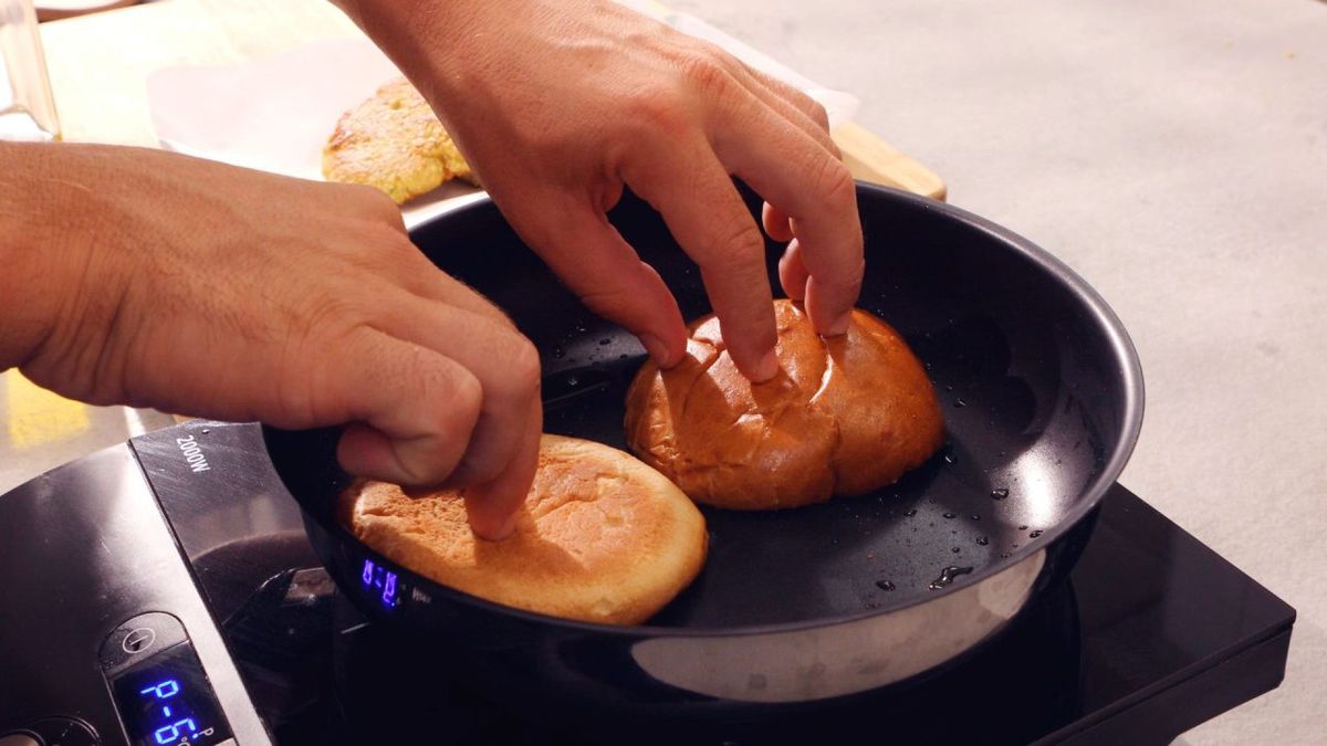 Hamburguesa de falafel   Paso 3