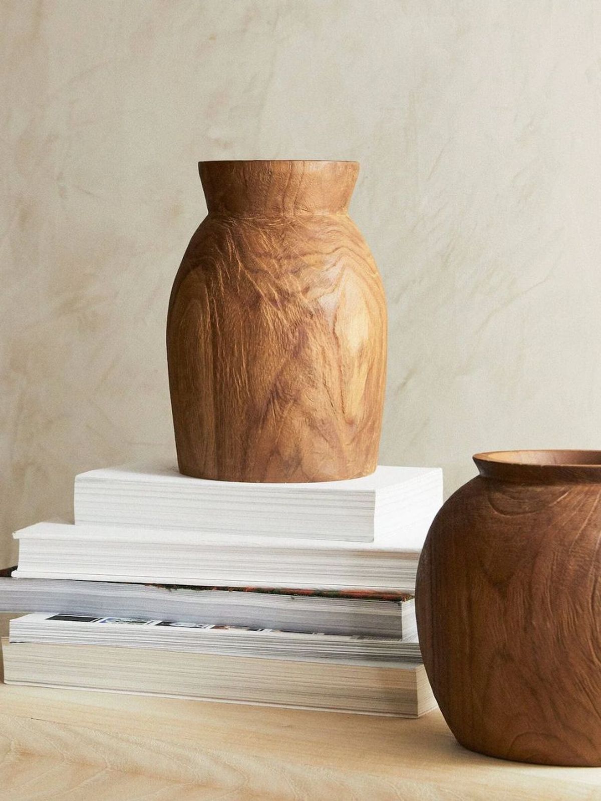 jarron madera zara home