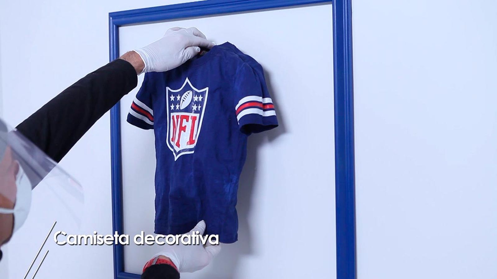 Camiseta decorativa para colgar en la pared paso 6