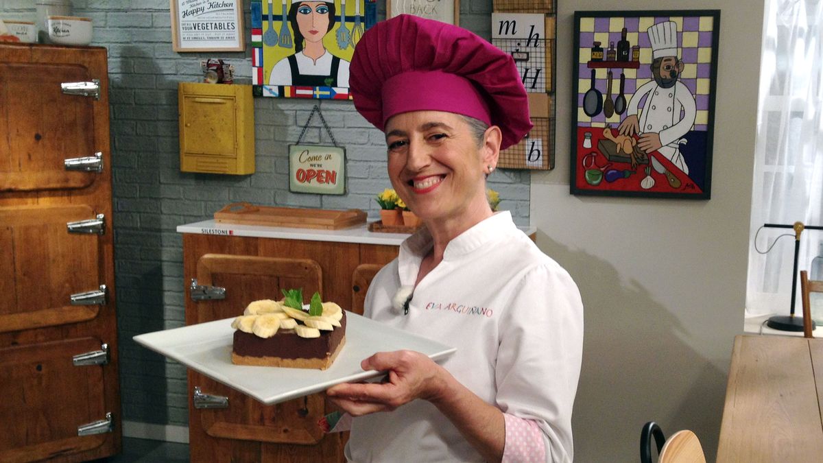 5970 eva arguinano postre tarta chocolate platano