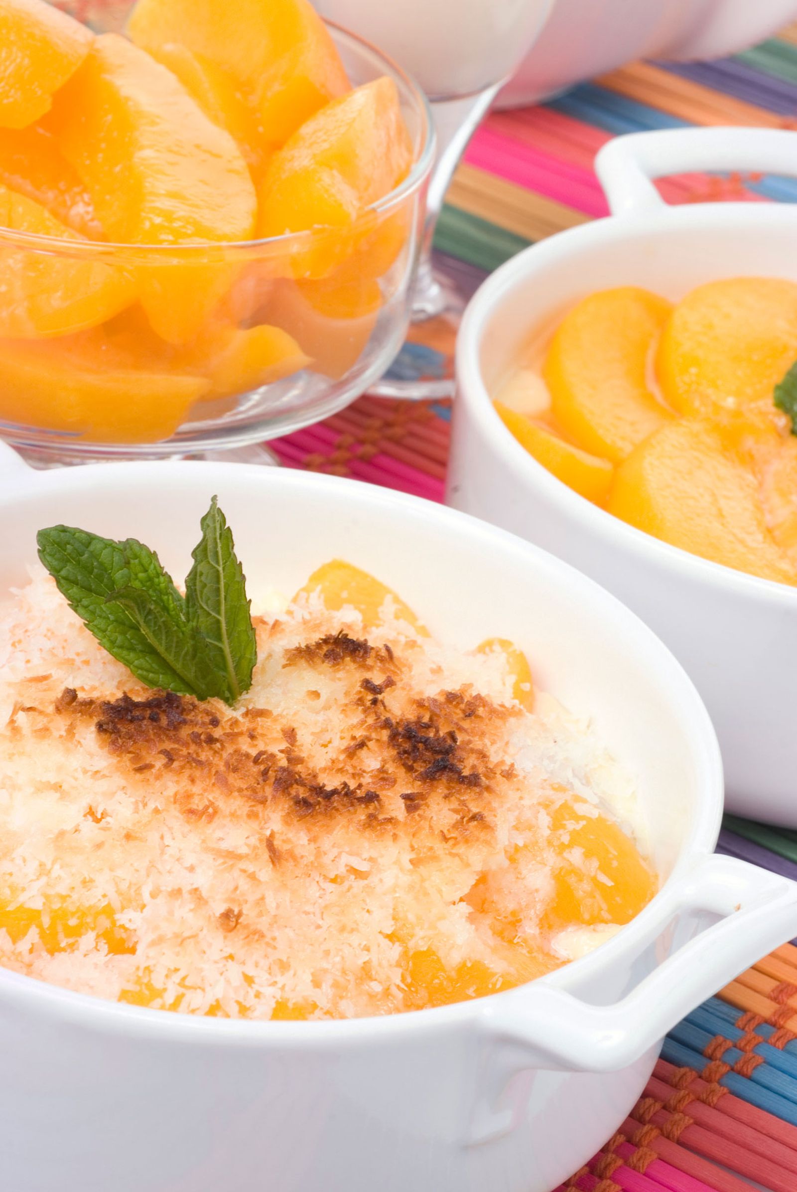 GRATINADO DE MELOCOTON Y LITCHIES xl GRATINADO DE MELOCOTON Y LITCHIES xl