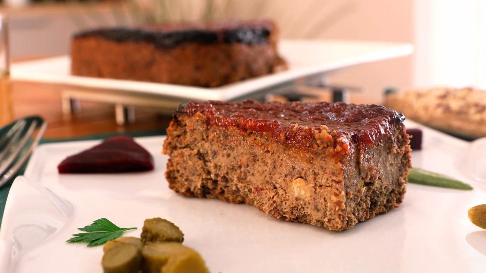 Pastel vegano de legumbres