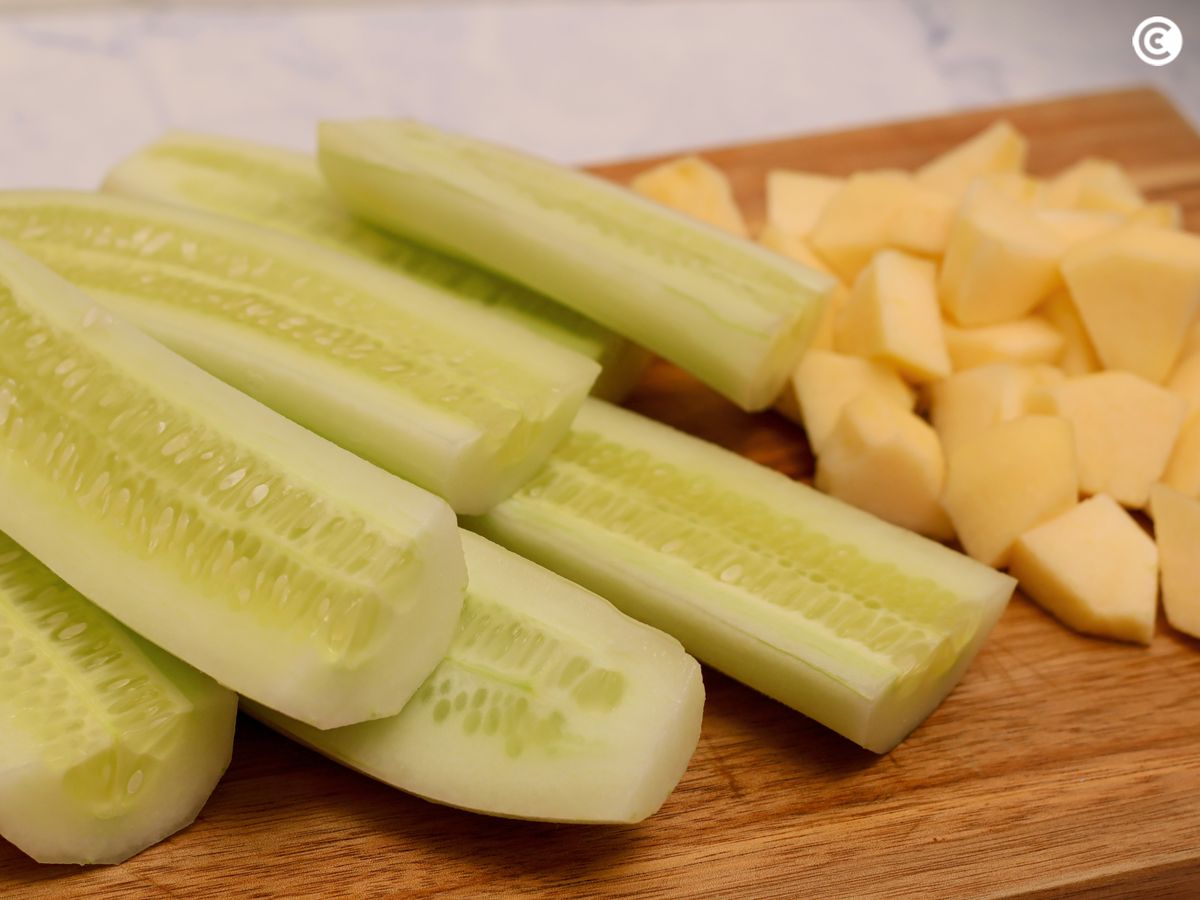 Pela y corta las verduras