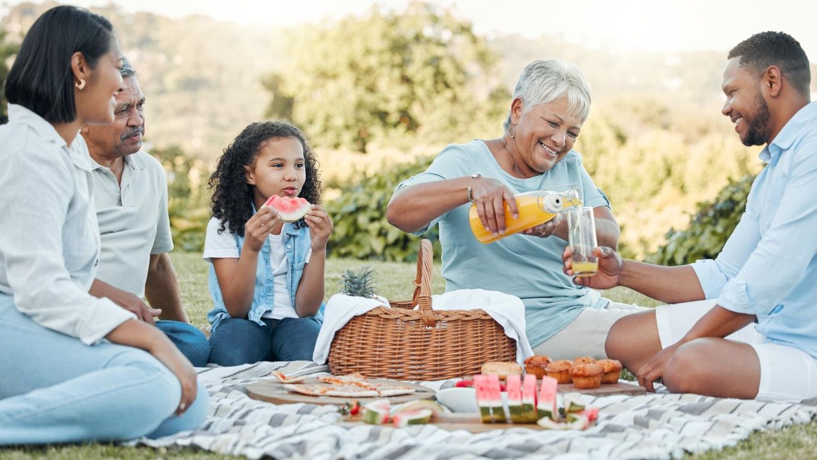 Familia de picnic.