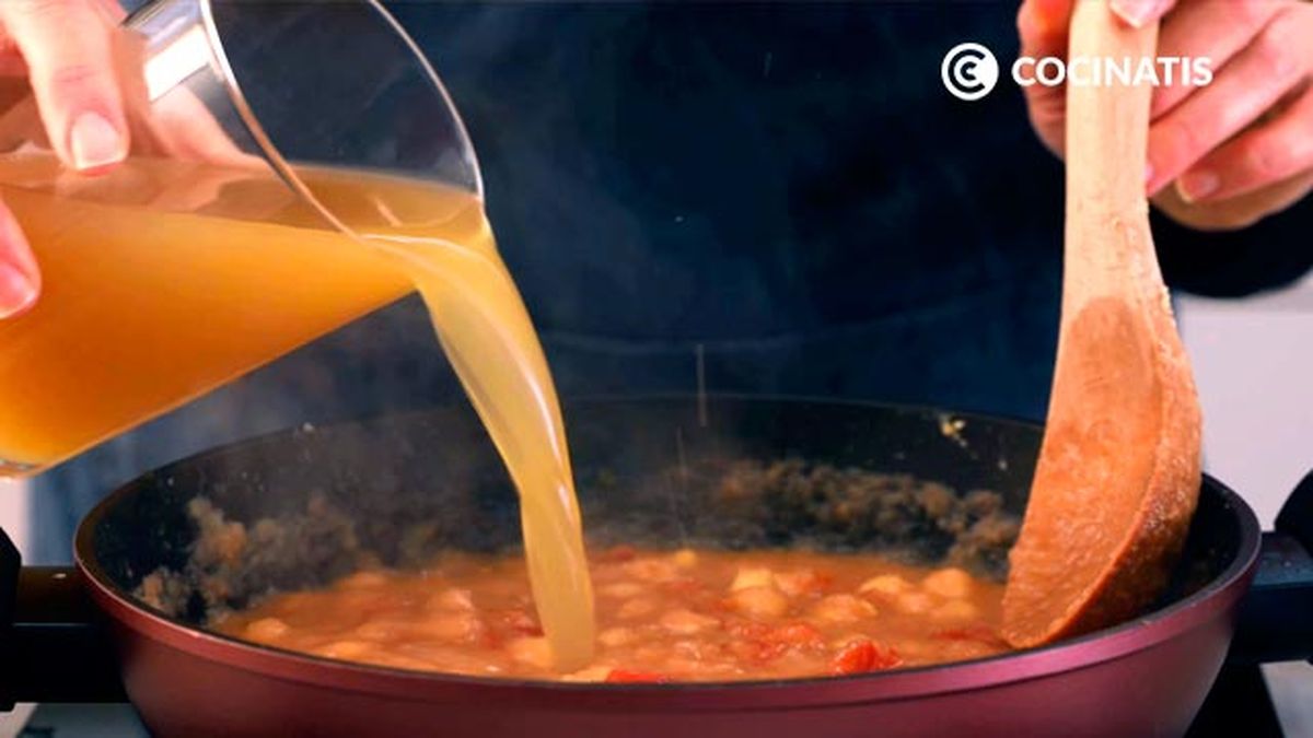 Receta de garbanzos al curry  paso 4