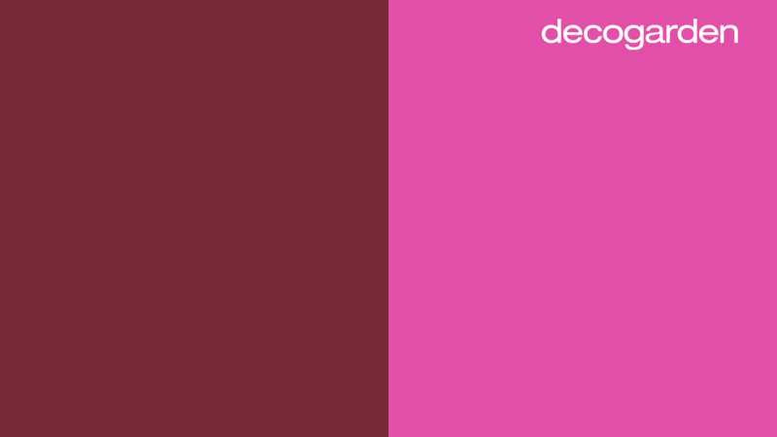 Berenjena y ciclamen, colores que combinan con rojo Oporto.