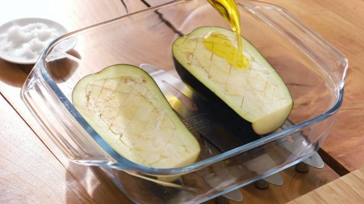 Berenjenas rellenas de carne   Paso 2