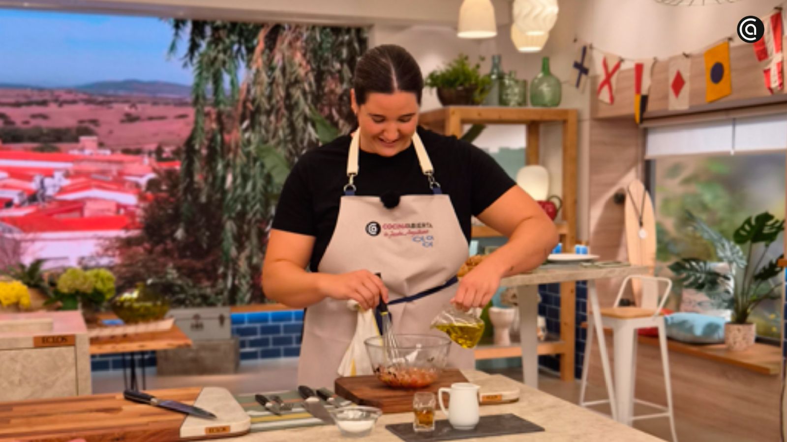 Paula Leitón cocina junto a Joseba Arguiñano en Cocina Abierta