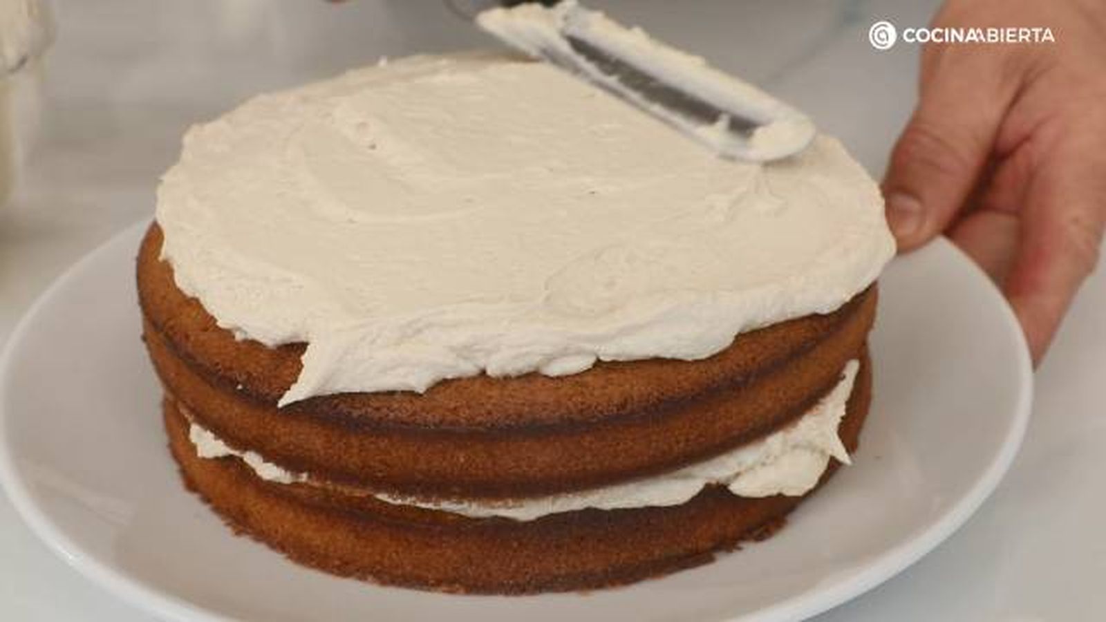 tarta cafe nueces paso 6 tarta cafe nueces paso 6