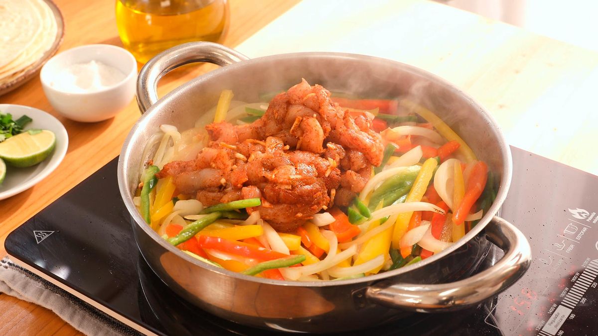 Fajitas mexicanas de pollo   Paso 4