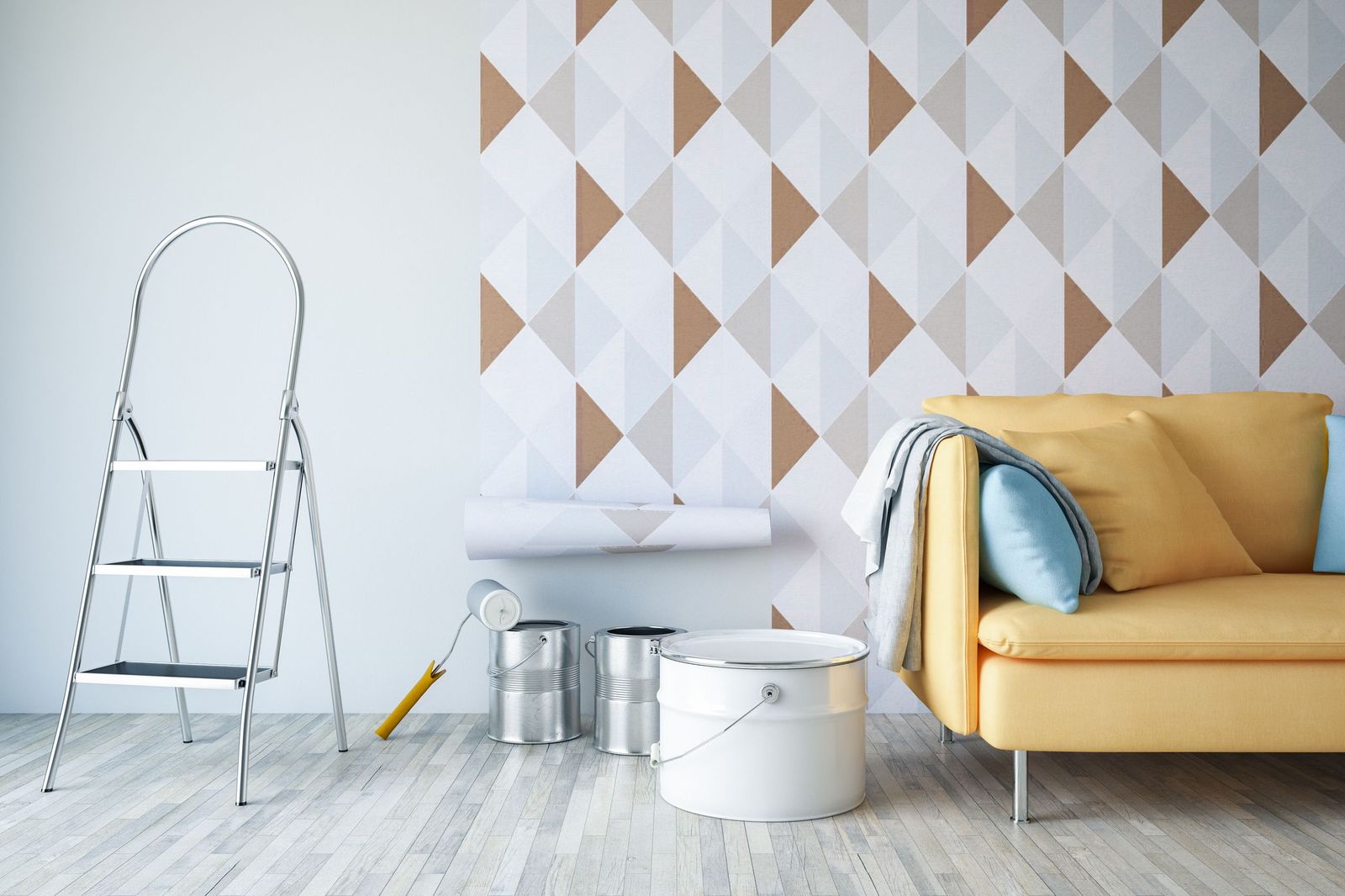 Decorar una pared vacía no tiene por qué implicar utilizar el taladro