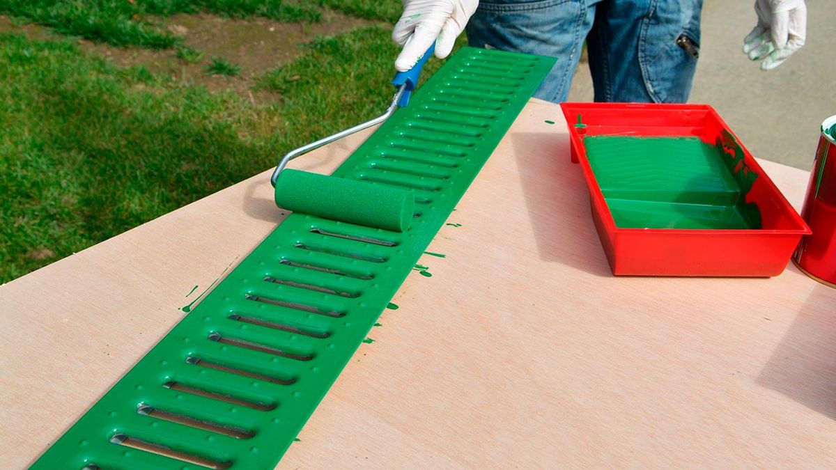 Pintar rejilla de desagüe paso 5