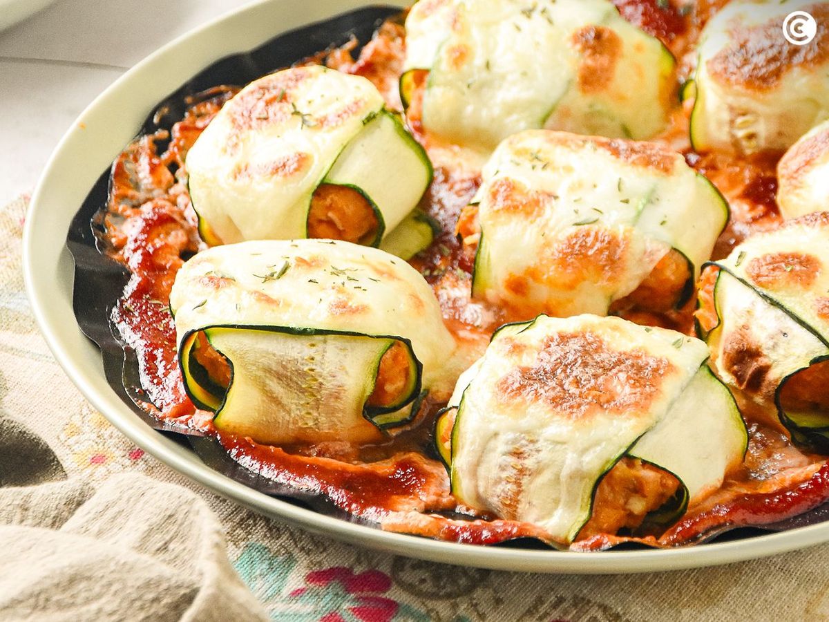 Raviolis de calabacín rellenos