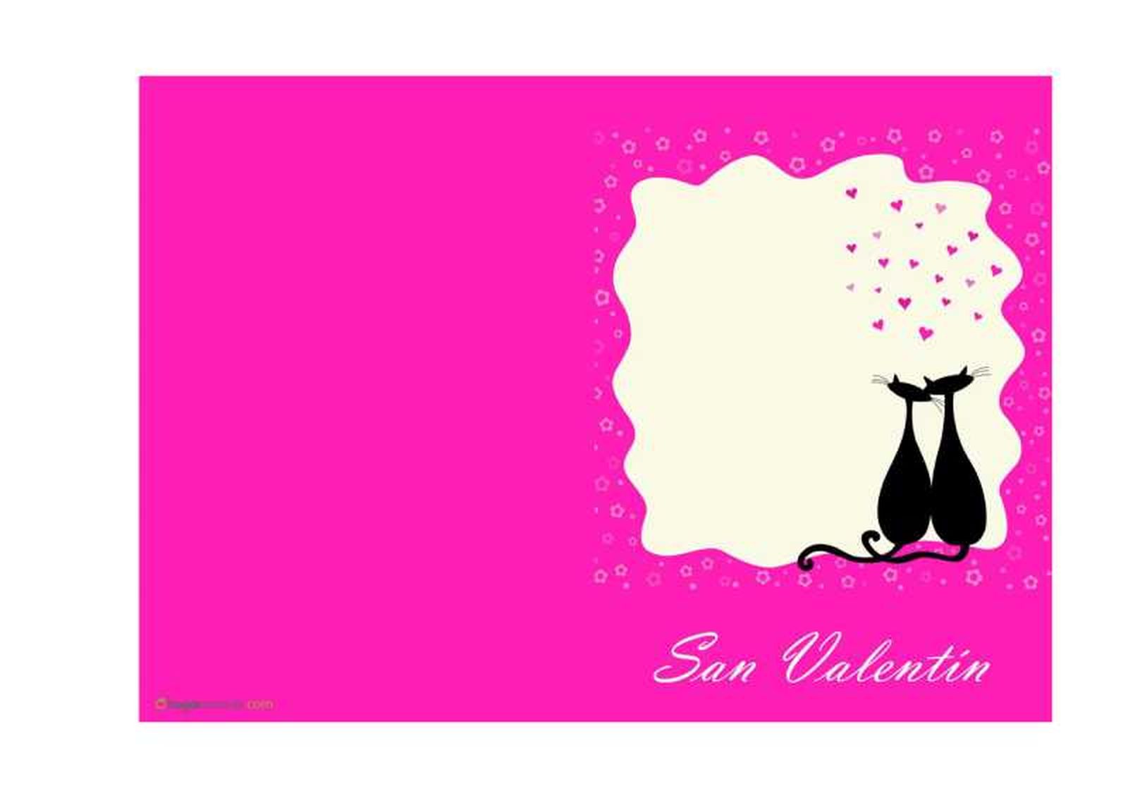 Tarjeta de San Valentín. Tarjeta de San Valentín.