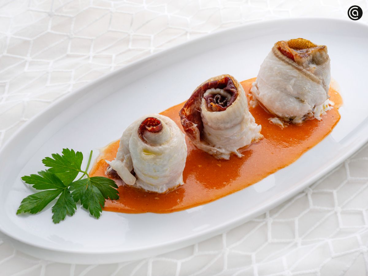 Popietas de gallo con jamón de Karlos Arguiñano