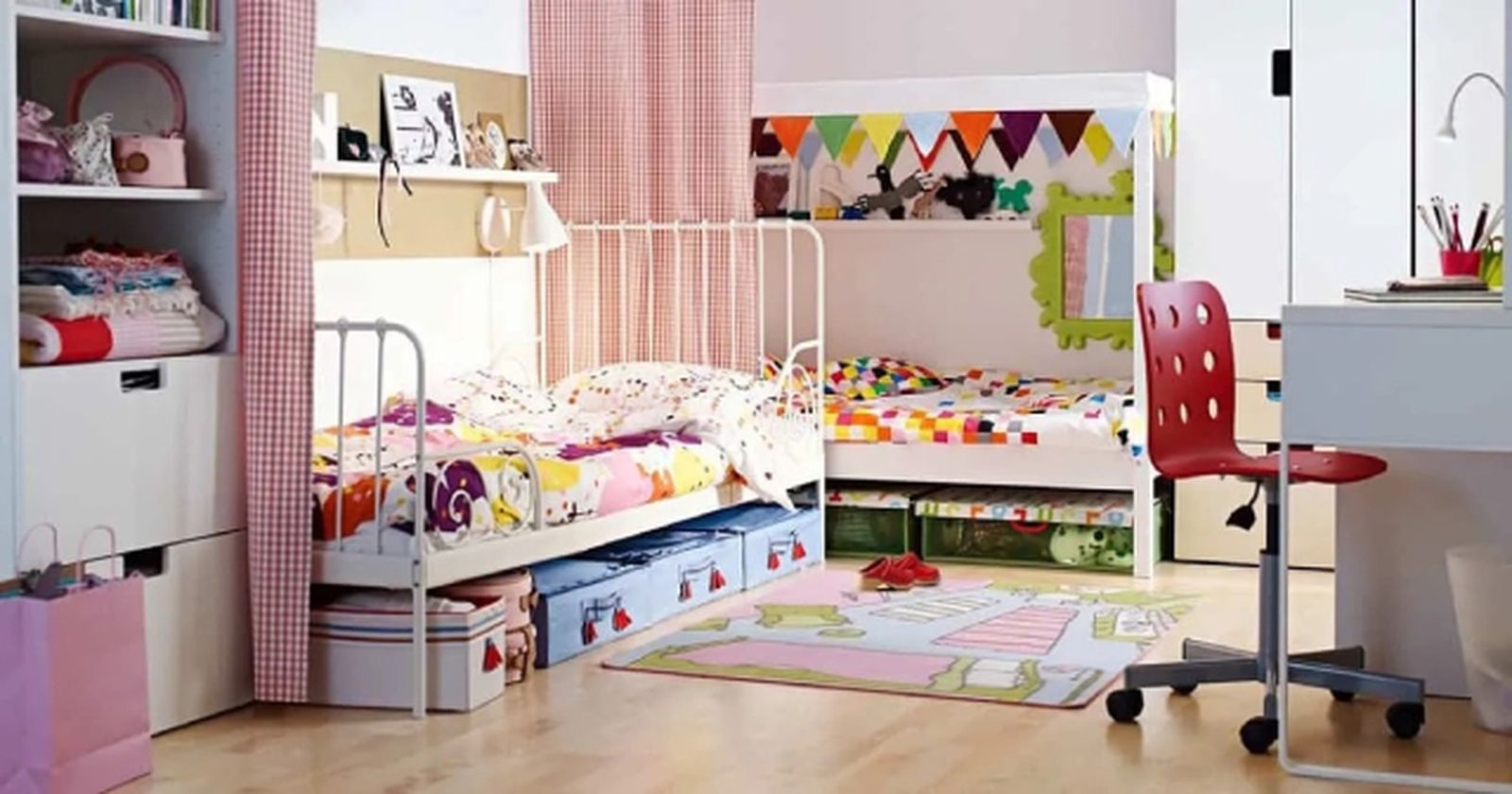 Dormitorios infantiles compartidos soluciones para disponer las camas en las habitaciones pequeñas 2 Dormitorios infantiles compartidos soluciones para disponer las camas en las habitaciones pequeñas 2