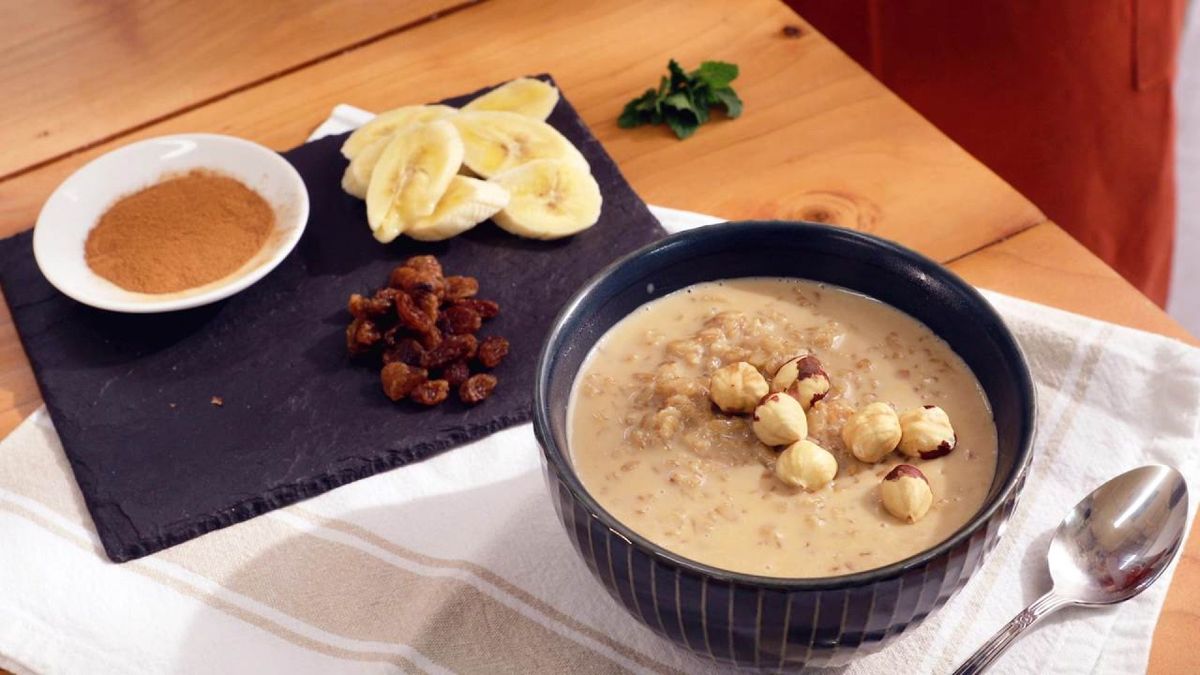 Porridge, gachas de avena   Paso 2
