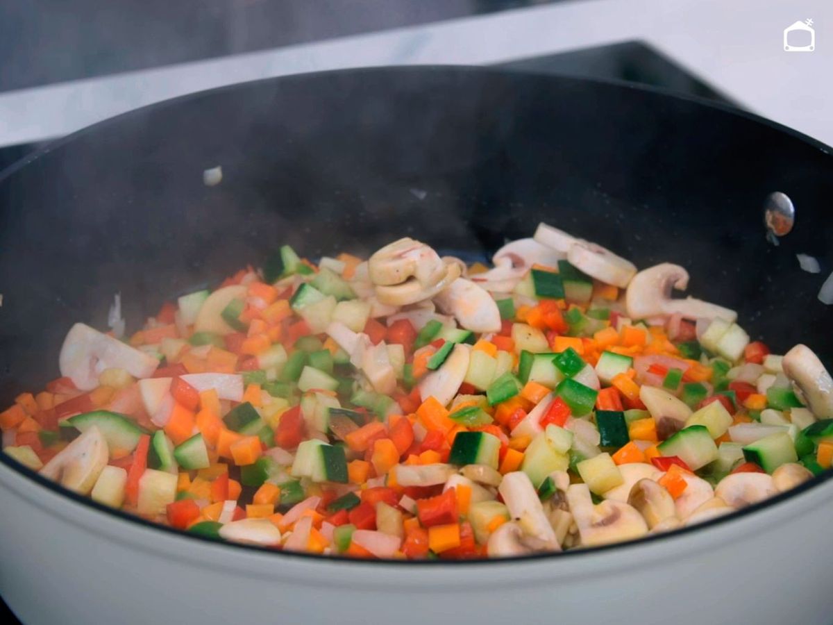 Verduras para el arroz caldoso
