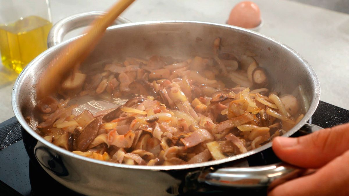 Empanada de setas y bacon   Paso 3