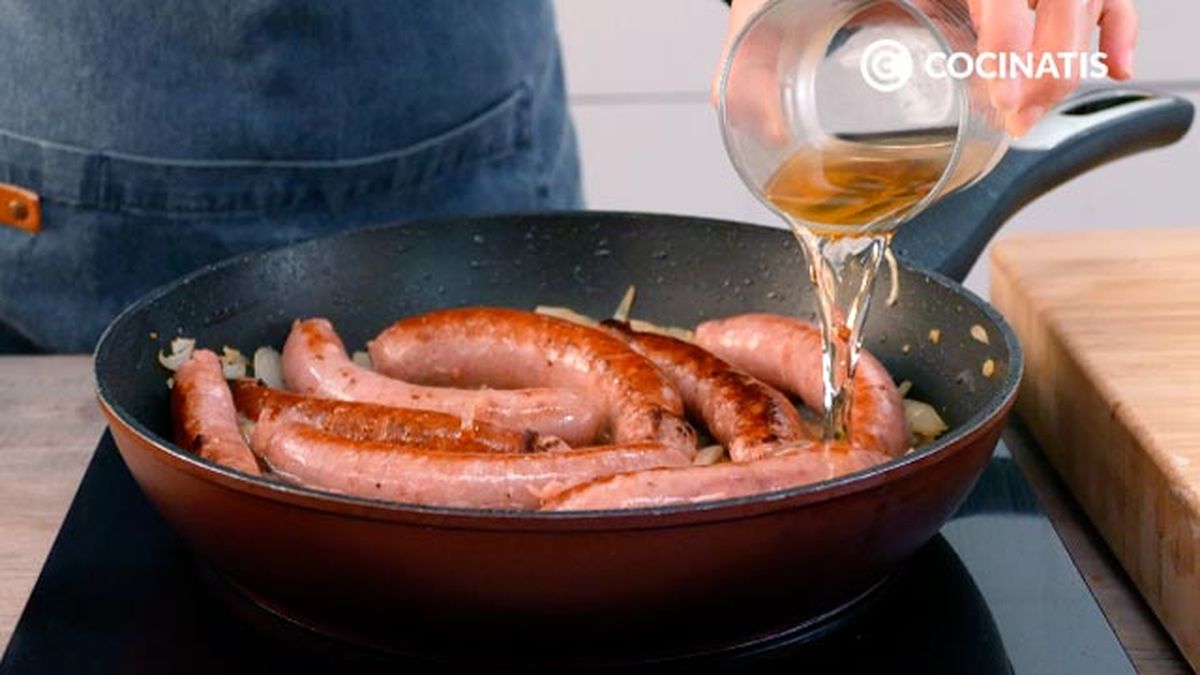 Receta de salchichas al vino blanco  paso 4
