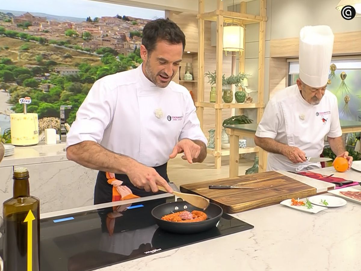 Limón serrano con gambas - paso 1