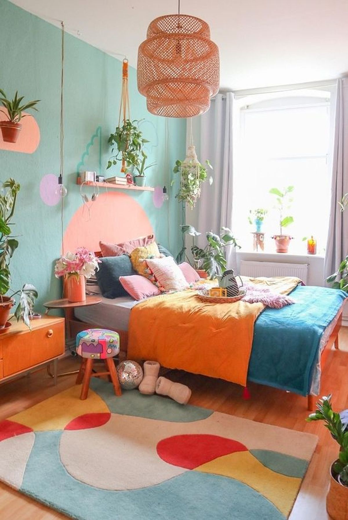 dormitorio juvenil multicolor