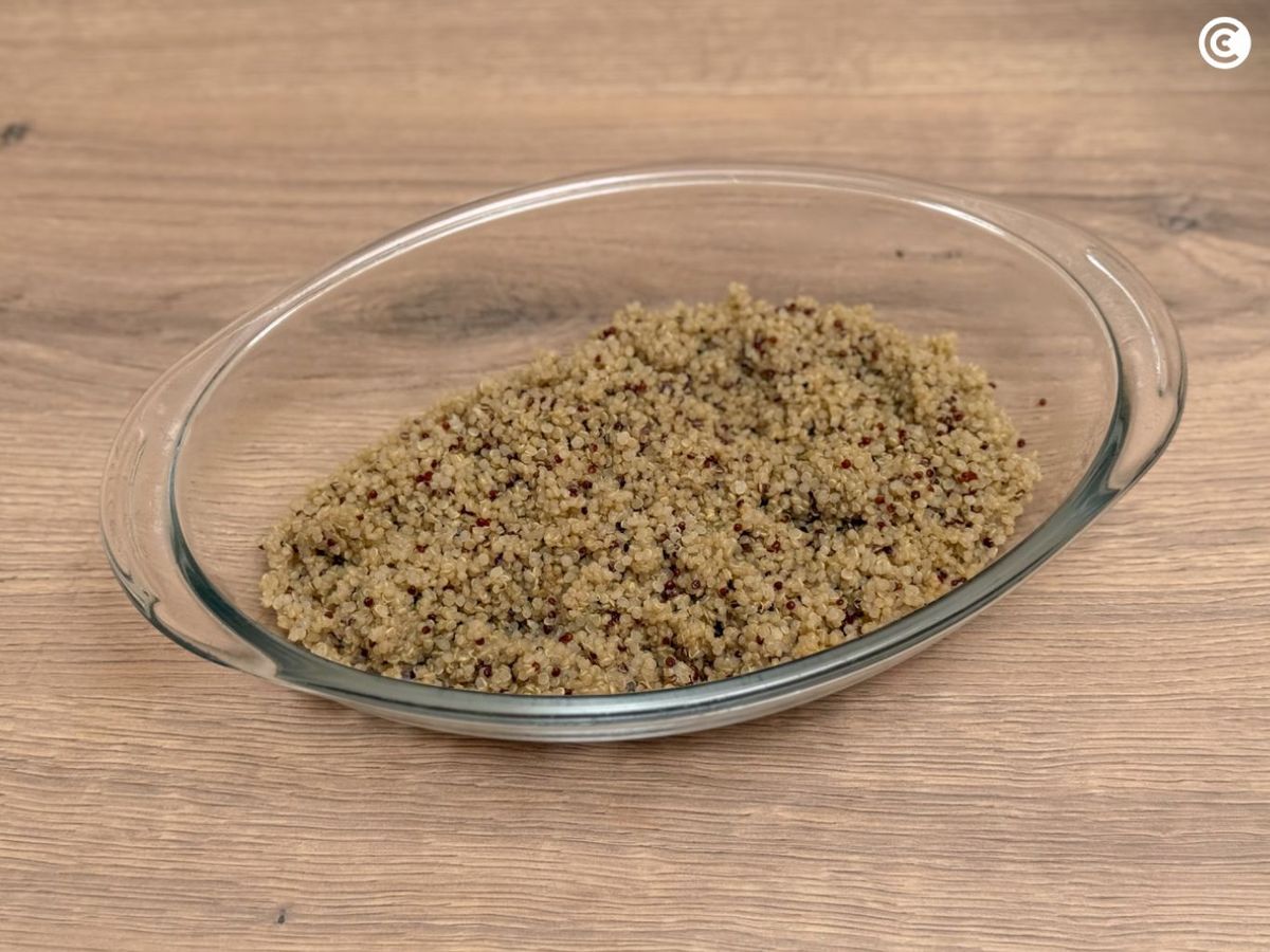 Quinoa cocida para ensalada