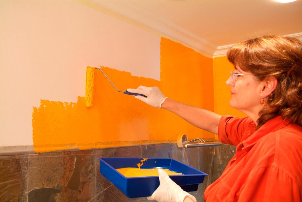 Pintar pared de baño paso 5