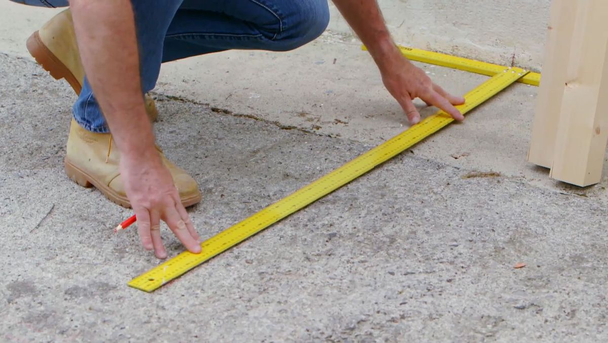 Cómo hacer una cubierta de exterior paso 1