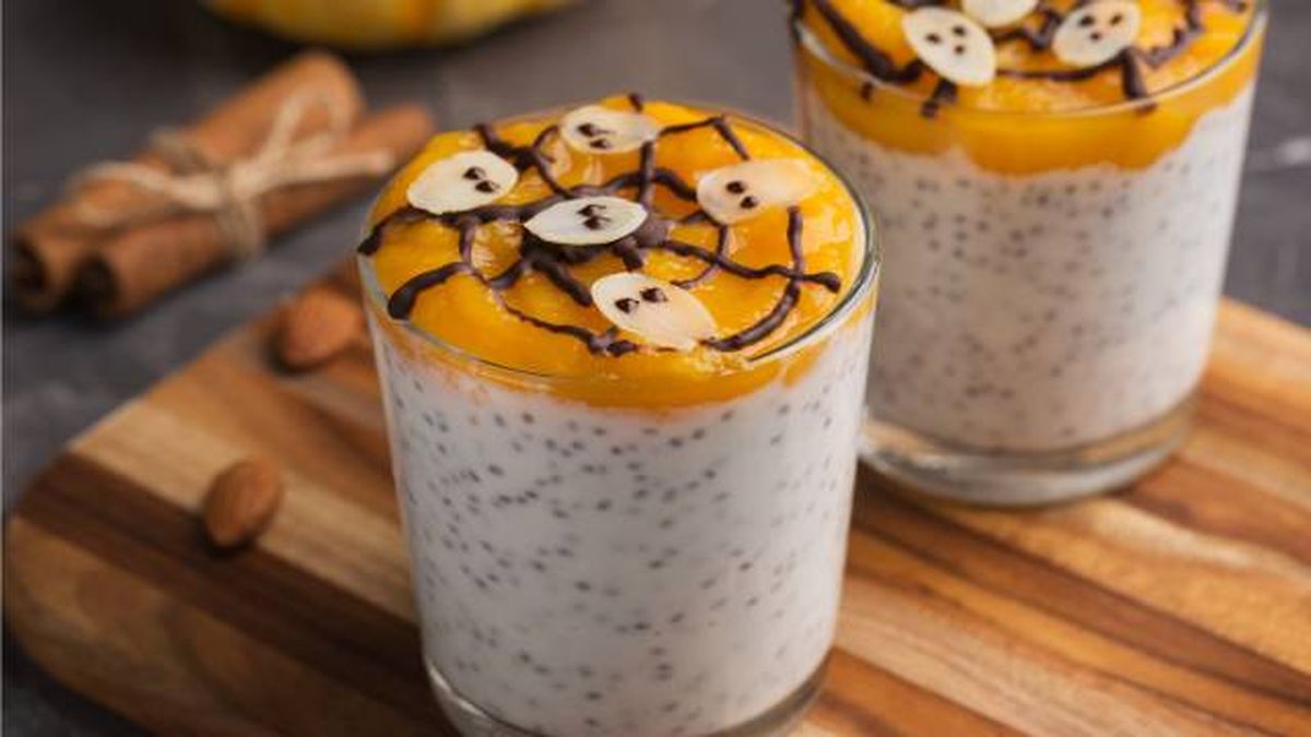 Pudin de chia y mermelada de calabaza